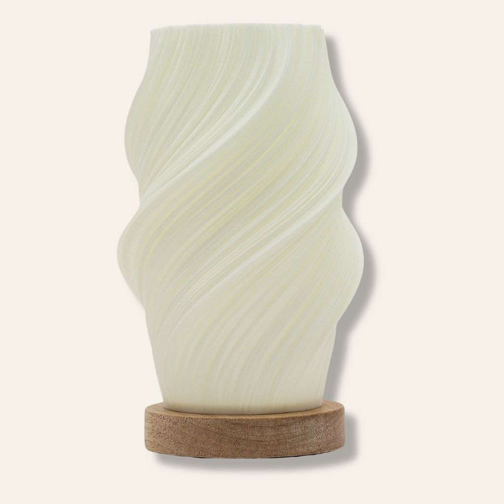Nébula | Lámpara de diseño orgánico helicoidal y relieve tridimensional · 21 cm