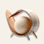 Coconut Órbita · Lámpara de Mesa en Hoja de Coco Natural