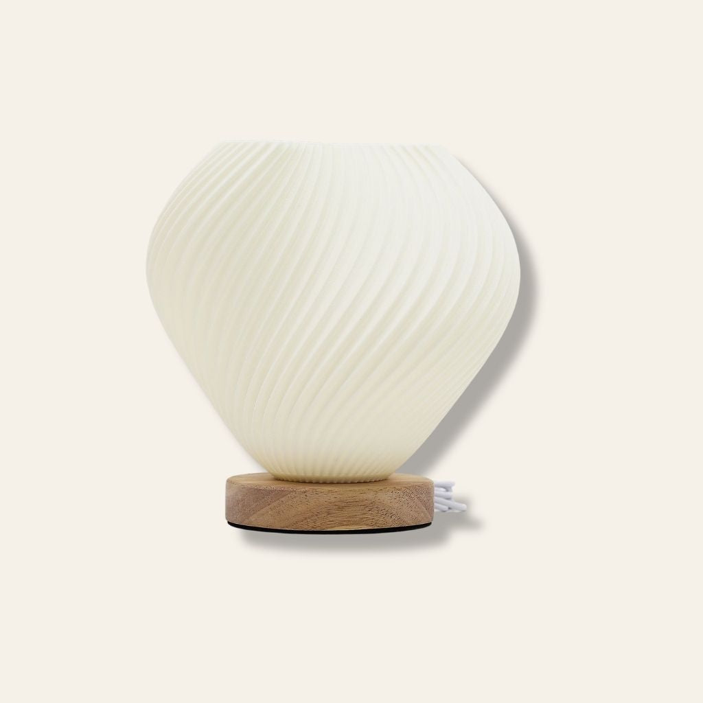 Coral | Lámpara de diseño orgánico y relieve en espiral sinuoso · 18 cm