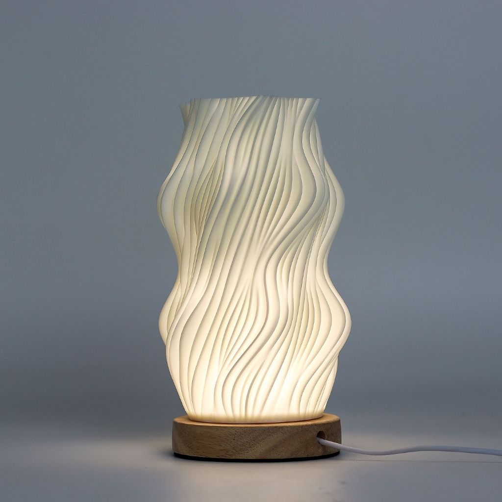 Estrella | Lámpara de diseño orgánico sinuoso y relieve angular · 21 cm
