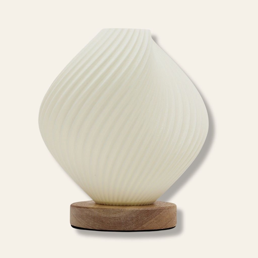 Coral | Lámpara de diseño orgánico y relieve en espiral sinuoso · 18 cm