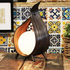 Coconut Eclipse · Lámpara de Mesa en Hoja de Coco Natural