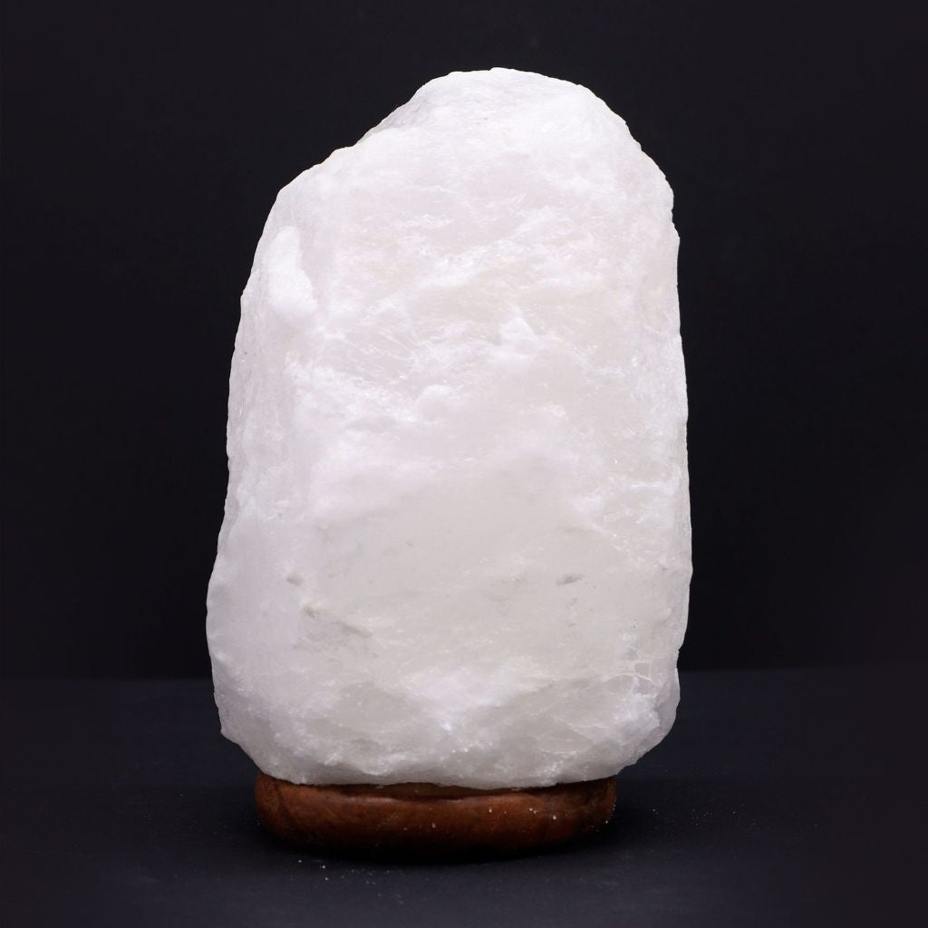 Destello Ártico | Lámpara de Sal Blanca del Himalaya · 3/5 kg