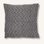 Funda de Cojín Clásico - Tirantes Negro - 40x40cm
