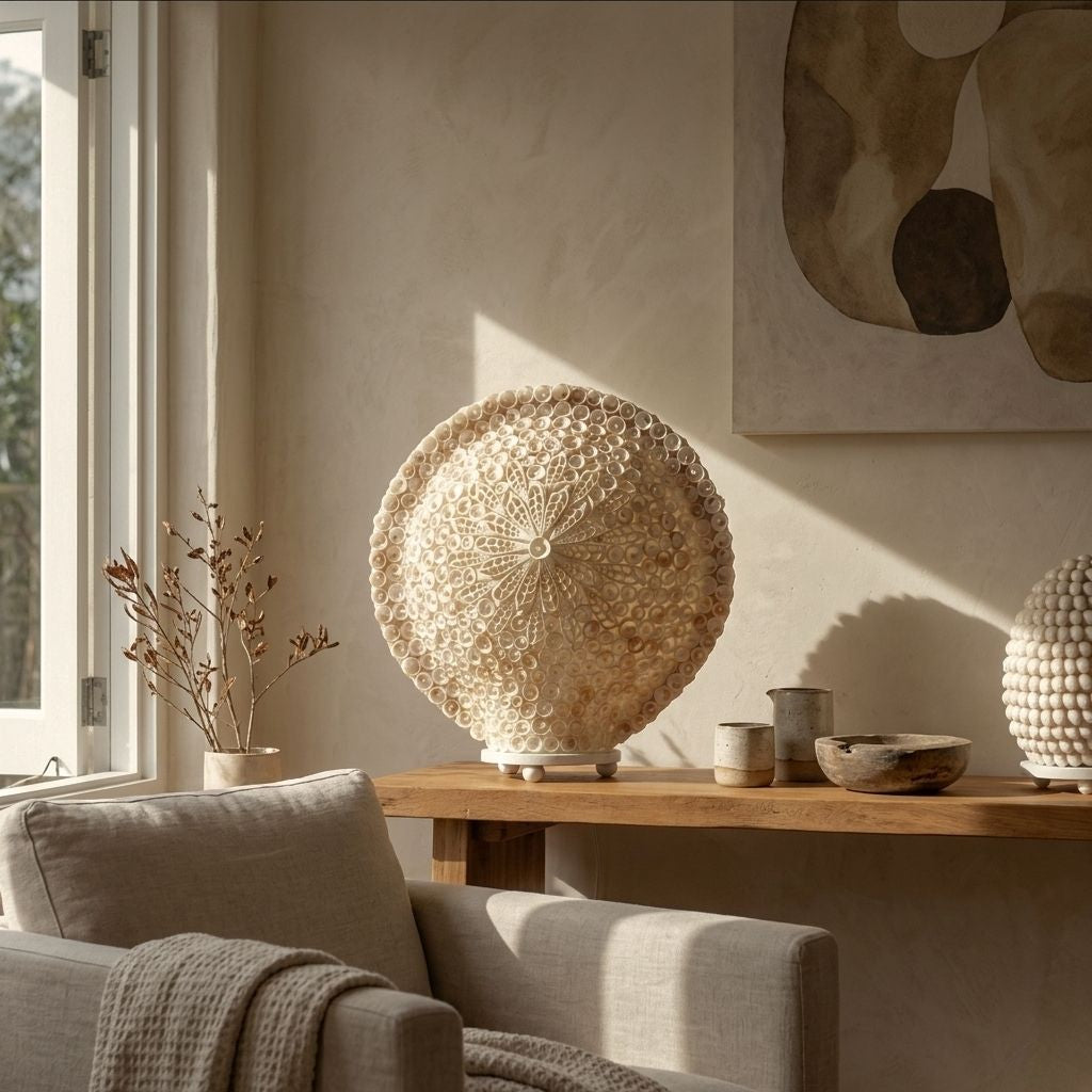 Ombak | Lámpara de Conchas Marinas· 30 cm