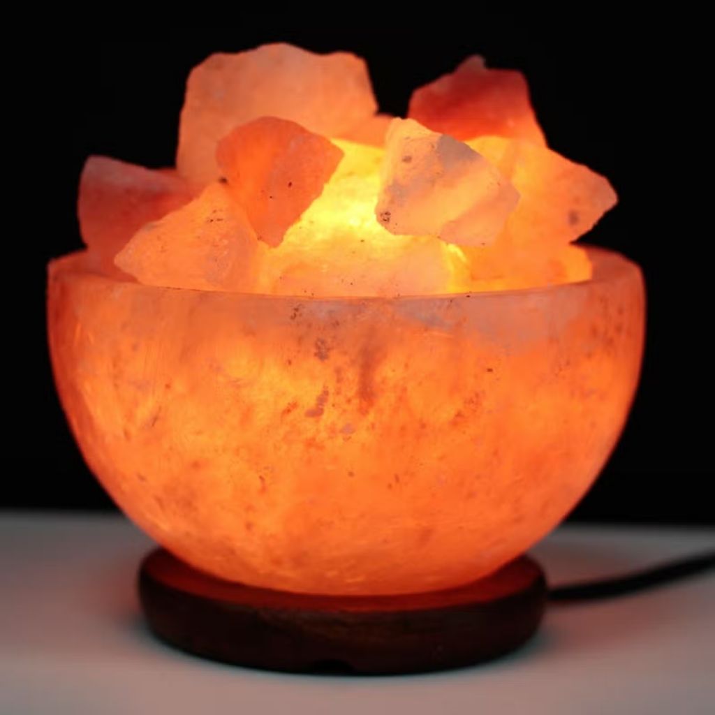 Cuenco Ancestral | Lámpara de Sal del Himalaya · 9 cm